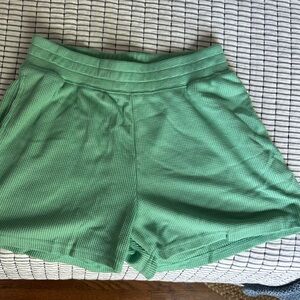 Olive & Oak Teal Waffle Knit Top